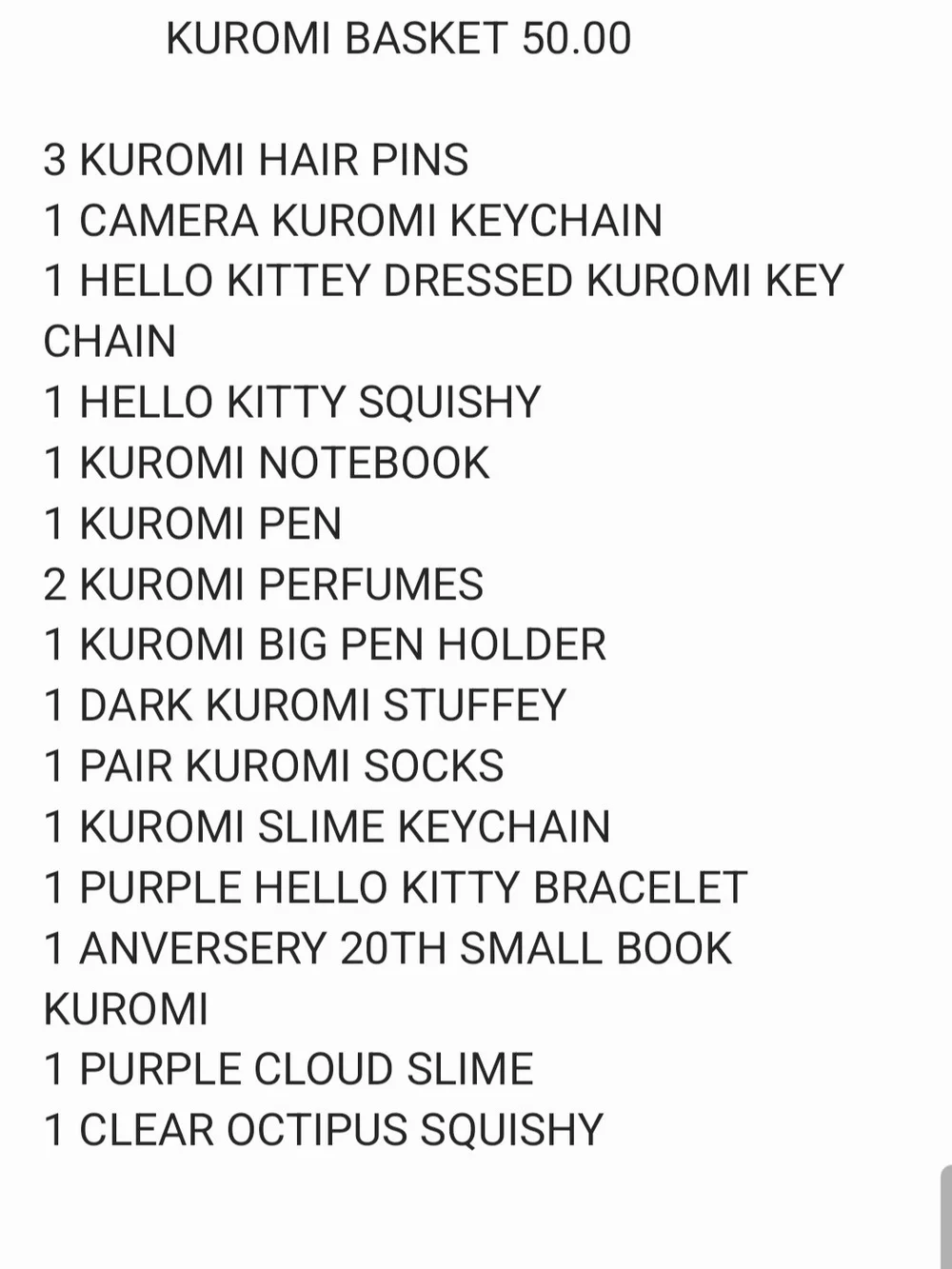 Kuromi  Purple Plush Keychain Set - Kids Accessories